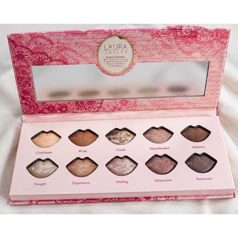 NEW Laura Geller Baked Kisses Eyeshadow Palette | 10 Baked Shades | Neutral